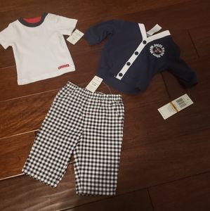 NWT 0-3M 3 piece Guess Set